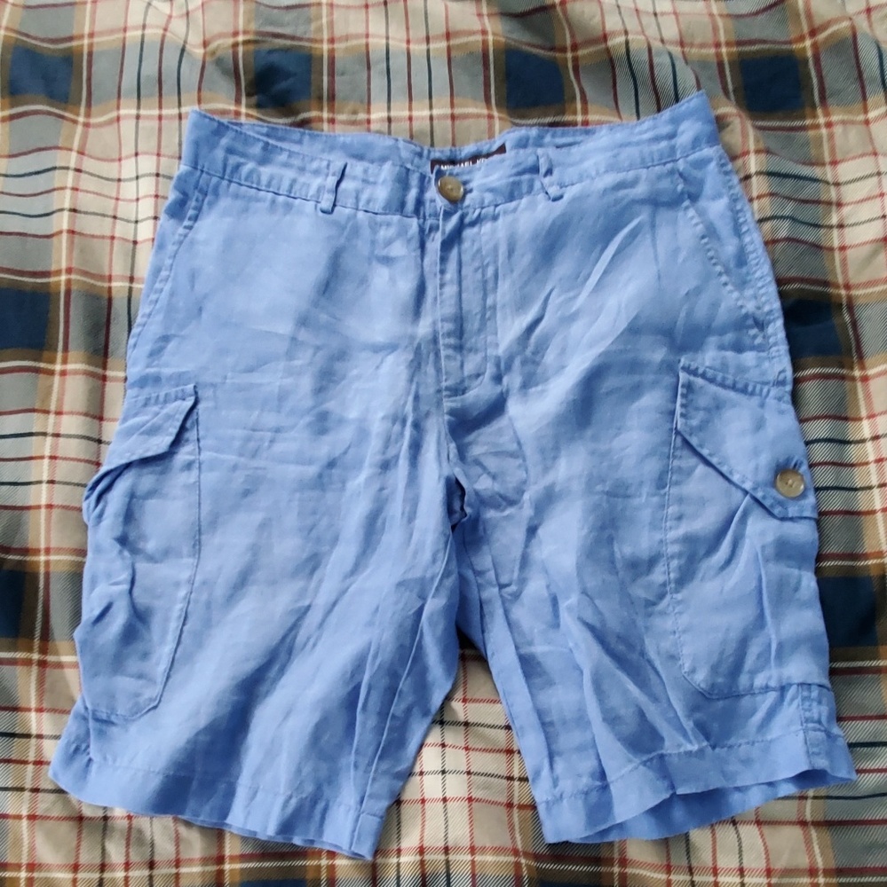 Michael Kors Linen Cargo Shorts